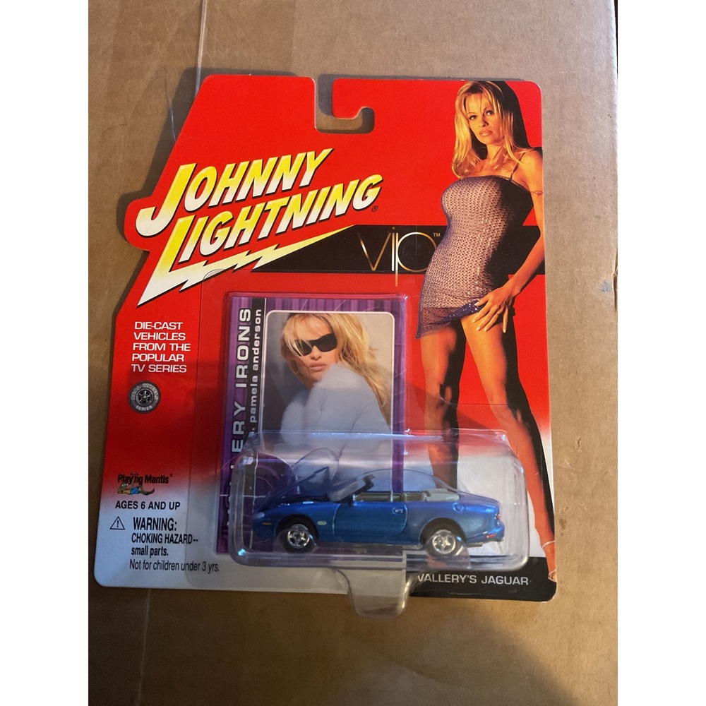 Johnny Lightning VIP Vallery's Jaguar Pamela Anderson Blue Die-Cast 1:64 356-00